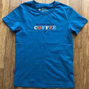 BLUE DUTCH BROS COFFEE T SHIRT